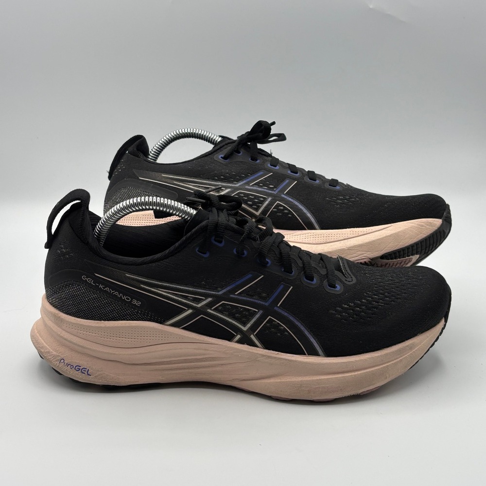 Asics Gel-Kayano 30 Running Shoes Women 10 Black Rose Gold Running Training Gym